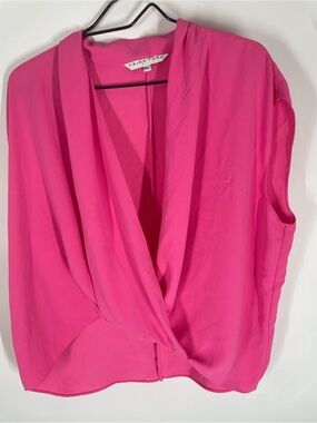 Trina Turk Vibrant Pink Sleeveless Blouse